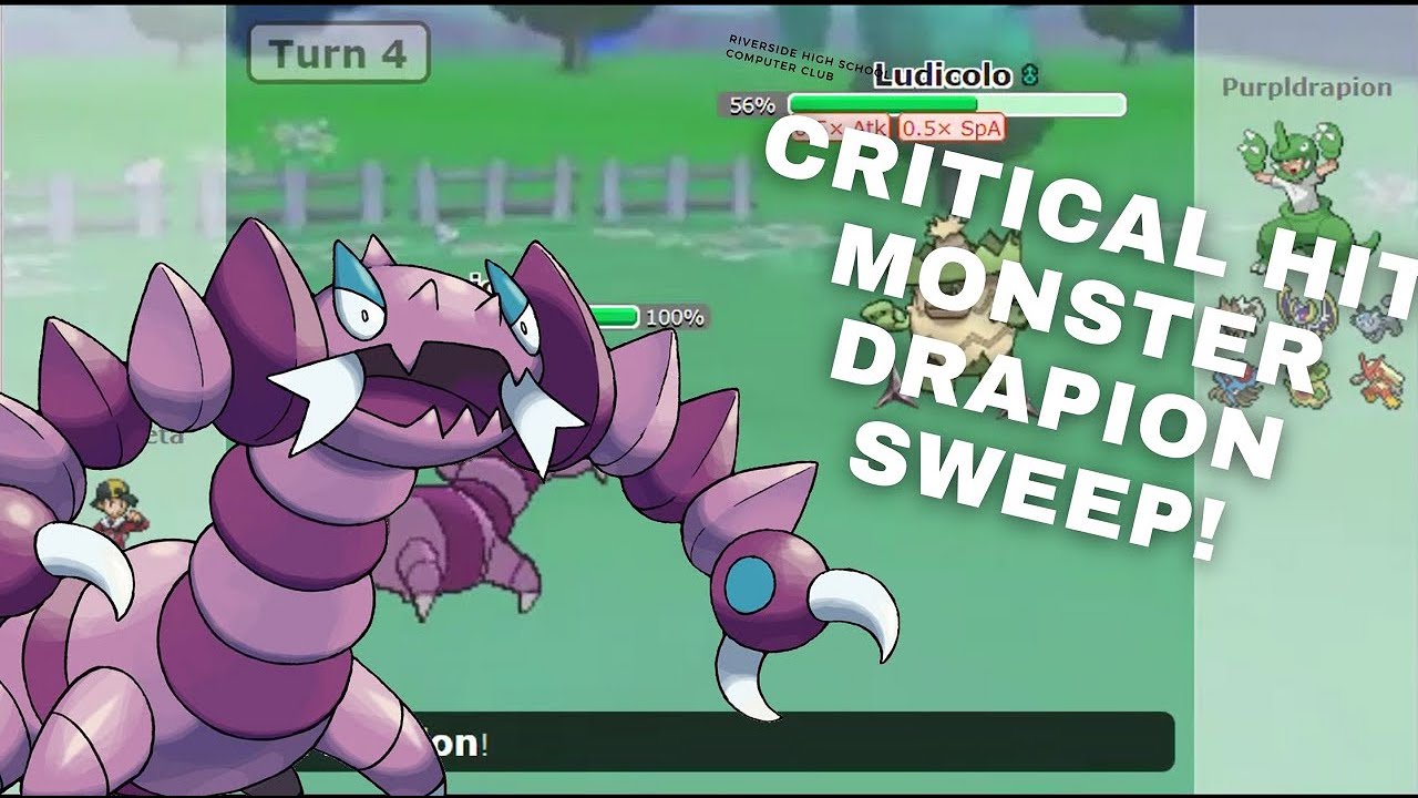 Critical Hit Monster Drapion Sweeps Everything in Pokemon Showdown! l Z-Acupressure + Sniper