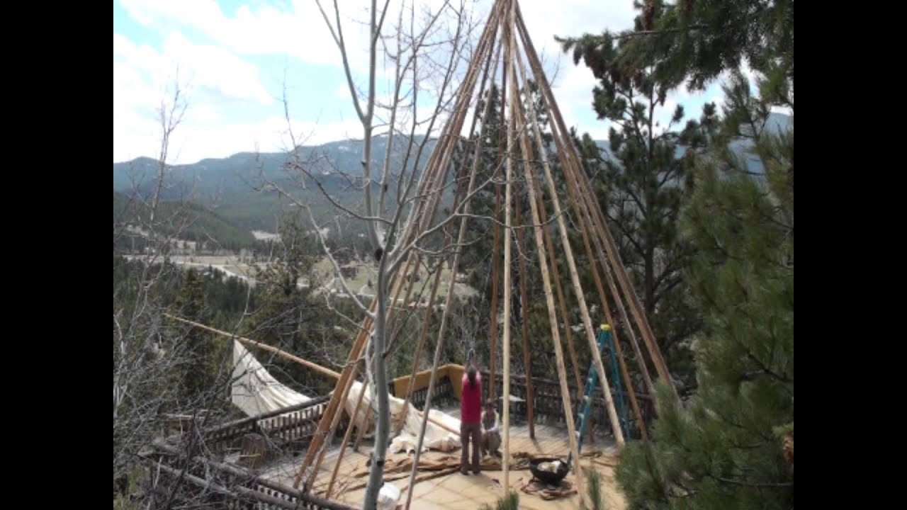 Tricks for Pitching a Large Tipi