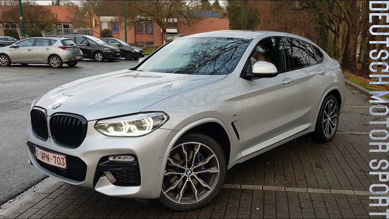 BMW X4 m40d - Discovering and POV in Brussels - Test Drive in rainy day