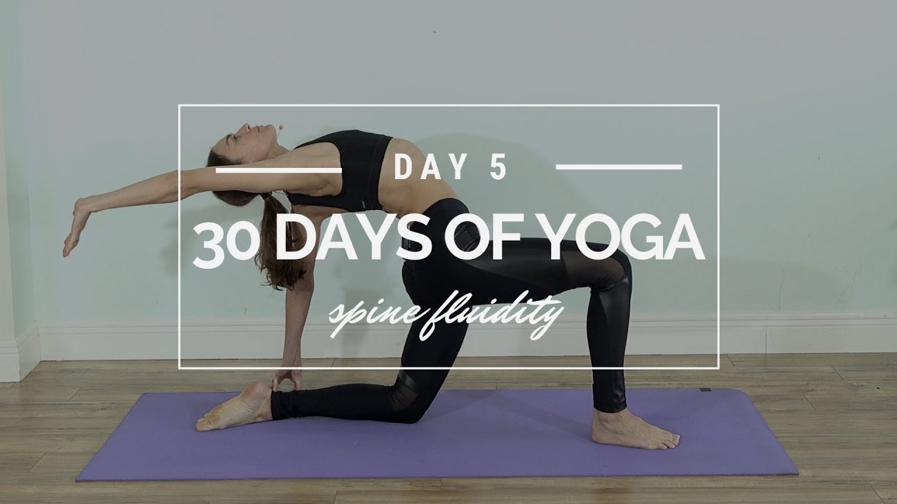 Morning Yoga Flow 40 Min - Spine Fluidity, Flexibility & Energy | 30 Day Yoga - Day 5