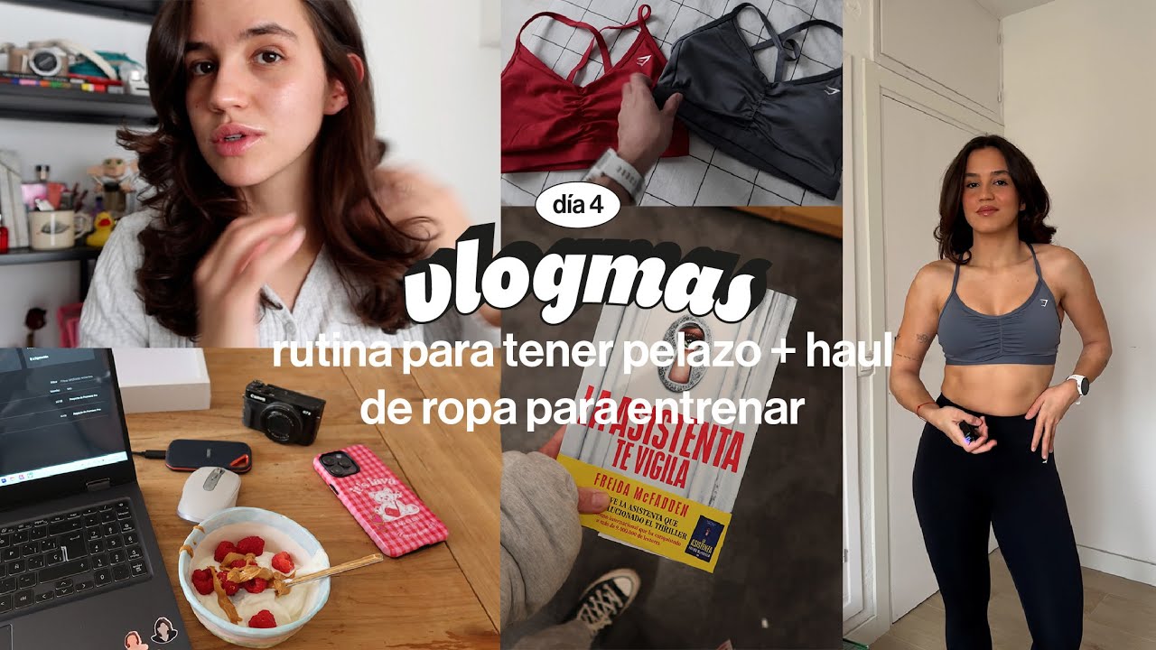 VLOGMAS 4 | Rutina de oiling para tener pelazo + HAUL ropa deportiva (Gymshark)