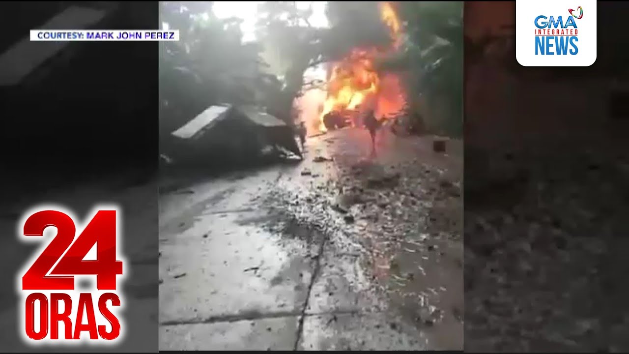 Tanker truck, bumangga sa 3 ibang sasakyan bago nagliyab | 24 Oras