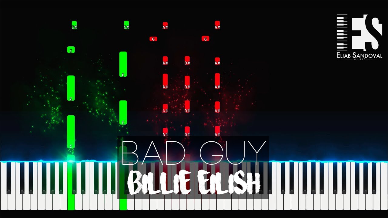 Bad Guy - Billie Eilish (Piano Tutorial) | Eliab Sandoval