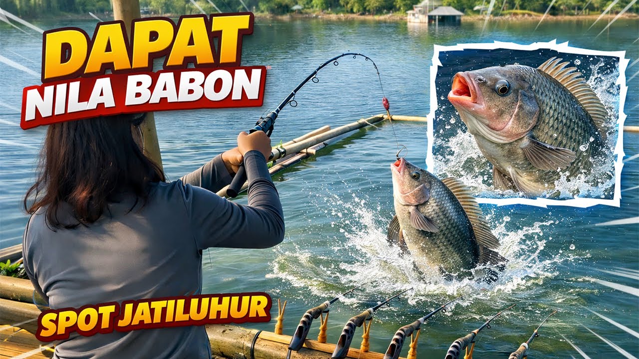 GOKIL‼️Mancing Nila Babon di Jatiluhur😱Ukuran Purba Gede Semua #mancing #mancingmania #mancingliar
