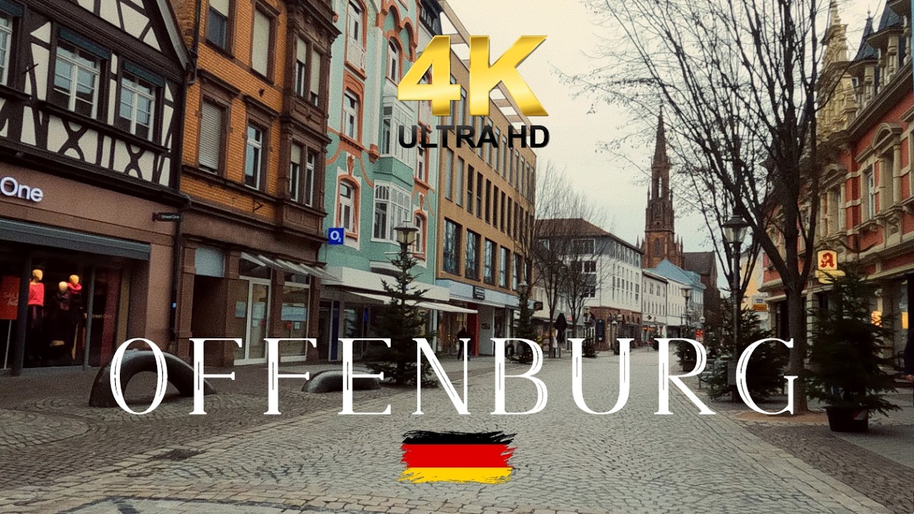 OFFENBURG 4K, Baden-Württemberg. A relaxing bike ride through the streets