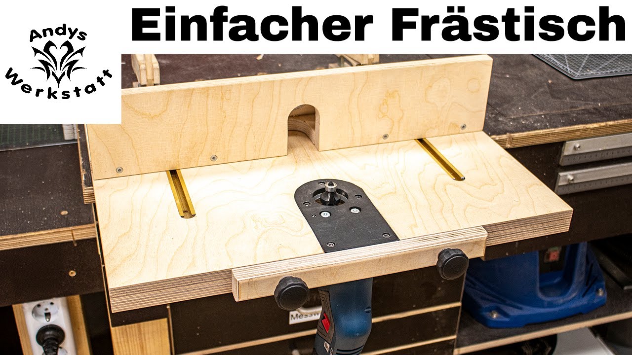 Einfacher geht es nicht! Frästisch für die Bosch GKF 12v-8 Akku Kantenfräse