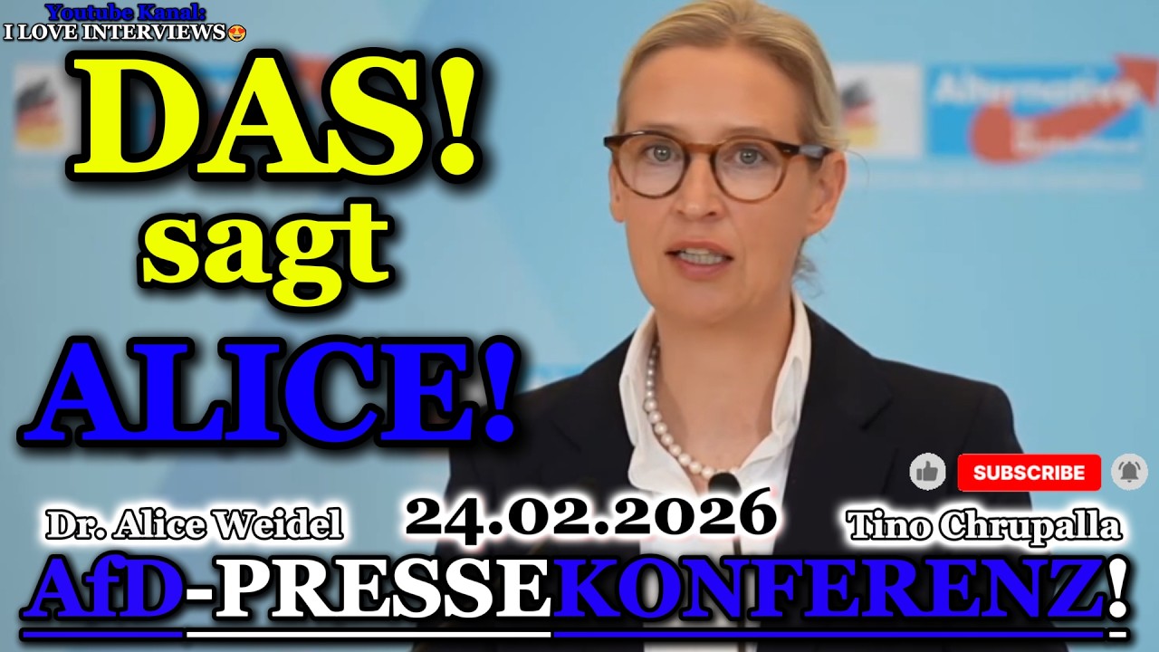 Dr. Alice Weidel & Tino Chrupalla💥NEUSTE AfD-Pressekonferenz 24.02.2026