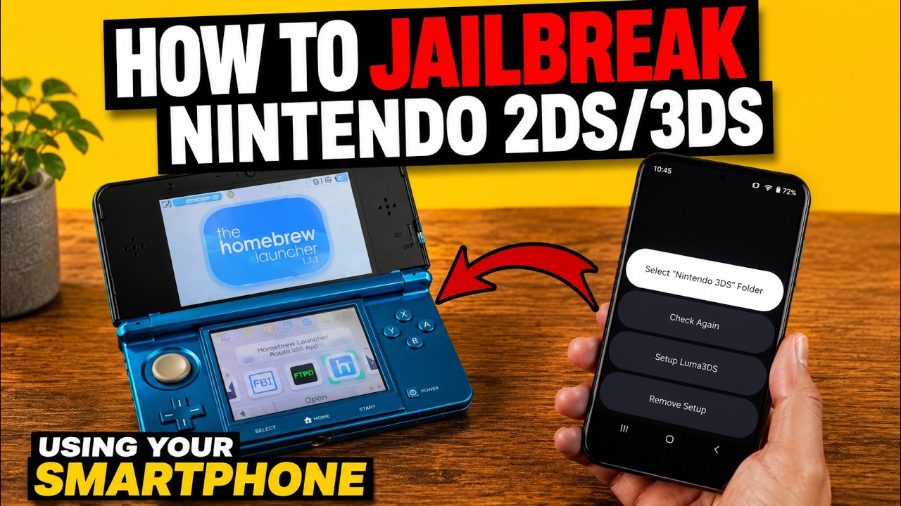 How To Hack Nintendo 3DS With A Smartphone | NO Computer * 2024 Guide *