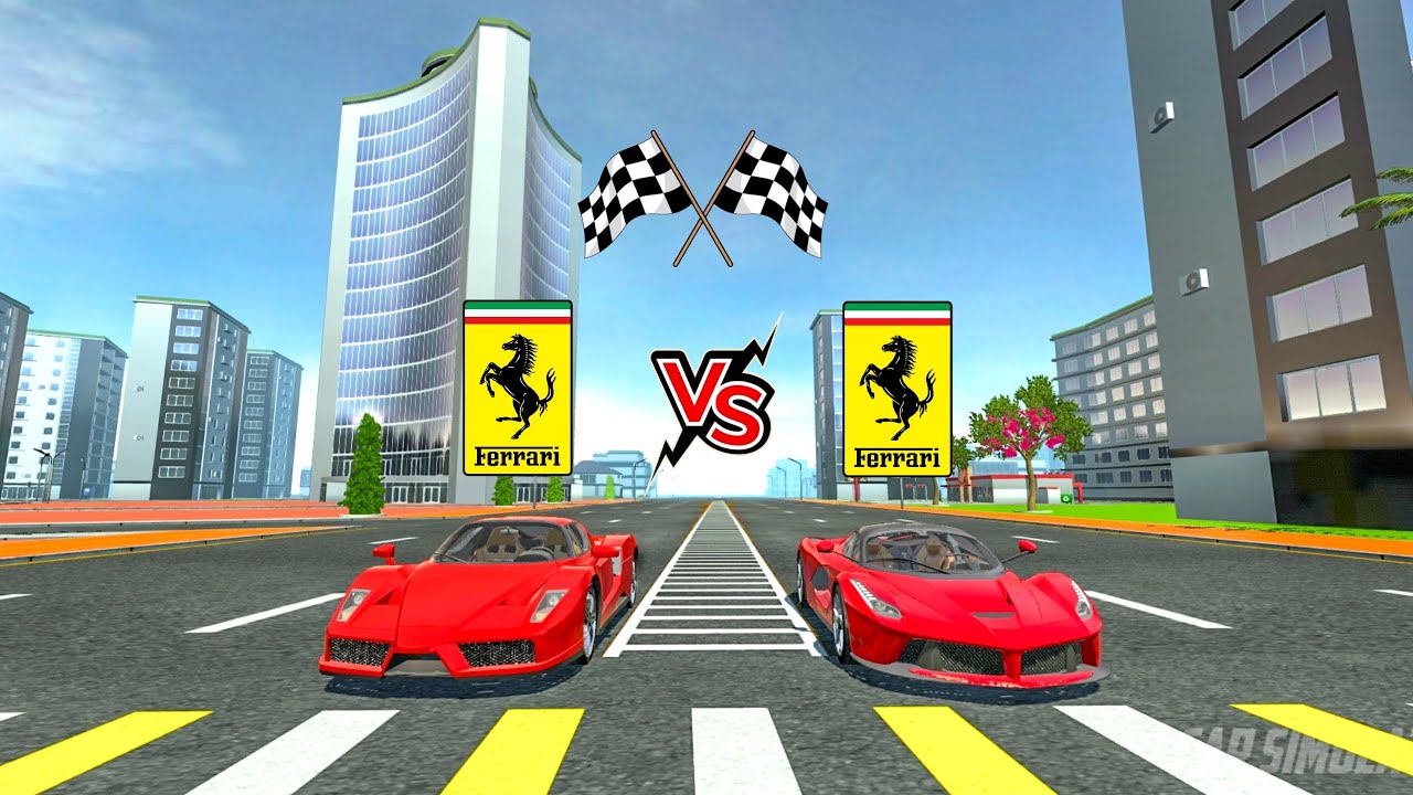 Car Simulator 2 | Ferrari VS Ferrari | Laferrari VS Enzo |Race&Top Speed| Car Games Android Gameplay