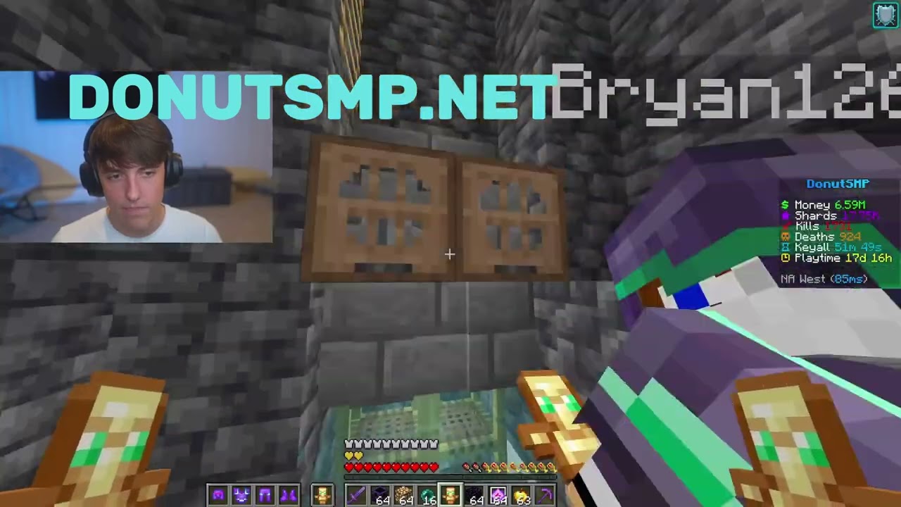 Donut gets tp to the biggest slime farm on the donut smp