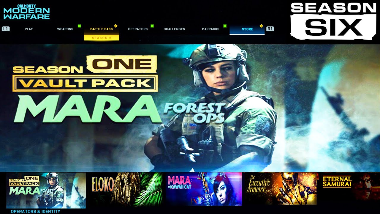 *NEW* MARA FOREST OPS BUNDLE in MODERN WARFARE! ALL NEW SEASON 1 VAULT PACKS in MODERN WARFARE