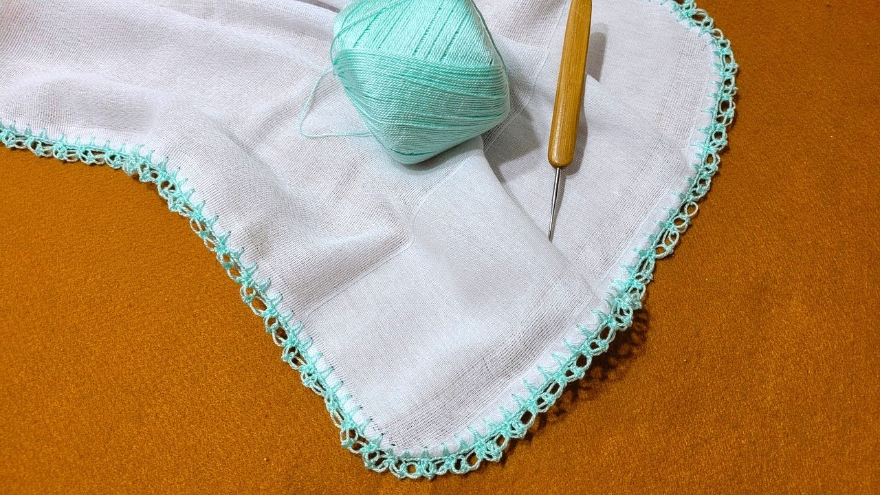 Bico de Croche para Fralda de Bebê - Ponto Segredo - 413