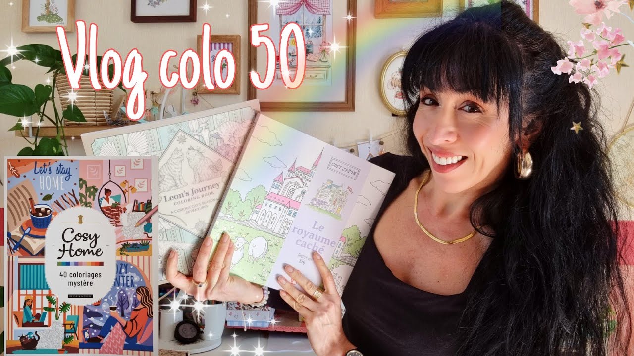 VLOG ART 50: Aquarelles, coloriages ( test papier) 💐🌷🪻🍒
