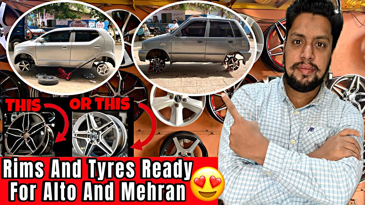 Suzuki Mehran & Alto Modified | Tyres & Rims Design Trend 2025 Latest Prices Karachi pak