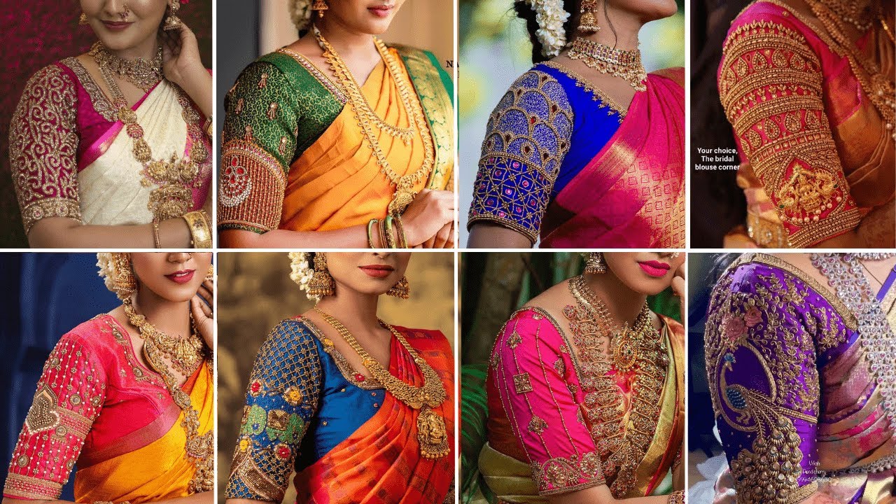 Latest AARI Work Blouse Designs | Bridal Blouse Sleeves Designs | Pattu Saree Blouse Collections