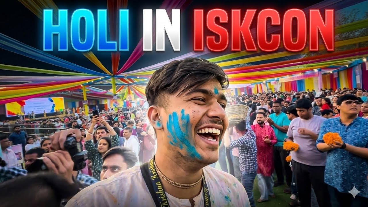 HOLI IN ISKCON 2026 || VLOG || ISKCON DWARKA