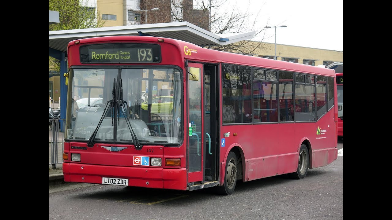 (20/4/2018) Go-Ahead London 142 Dennis Dart SLF Marshall LT02ZDR - Route 193 - Romford to Hornchurch