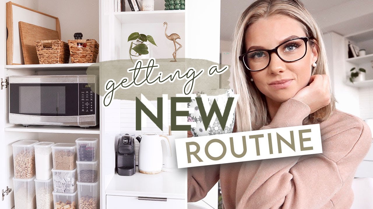 Getting a new routine & MORE organizing!  Pantry organizing pt 2