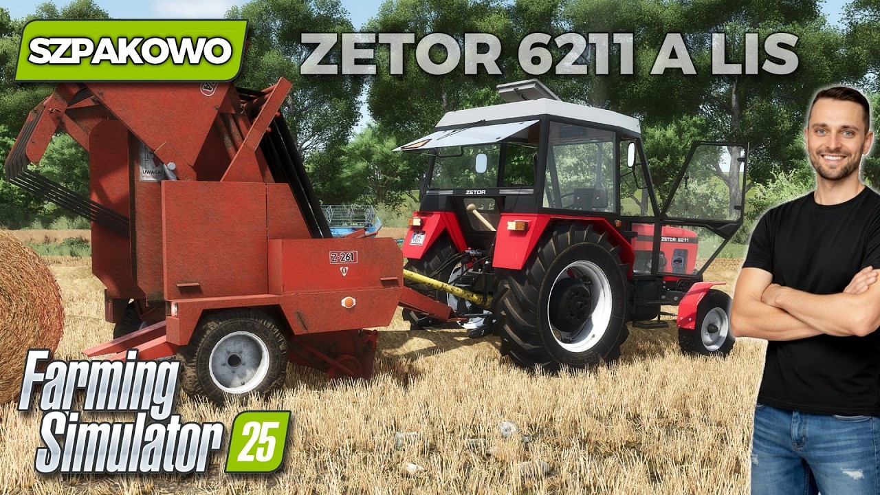 FS25 | Szpakowo🐦 #21 | Lisování slámy🌾 Zetor 6211 maká | Let’s Play