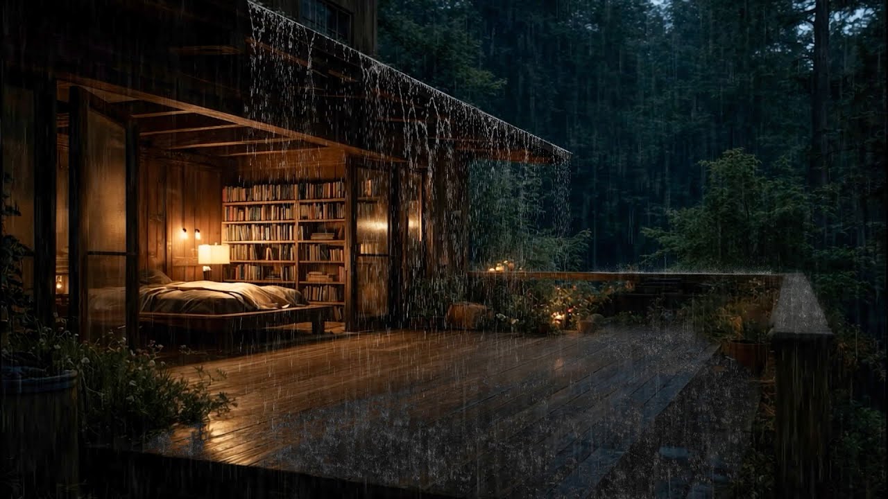 Rain Sounds & Piano Music in the Forest 🌲 | Pure Sleep Ambience for Deep Rest & Relaxation