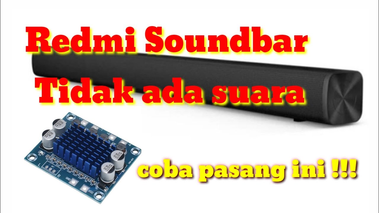Redmi Soundbar tidak ada suara