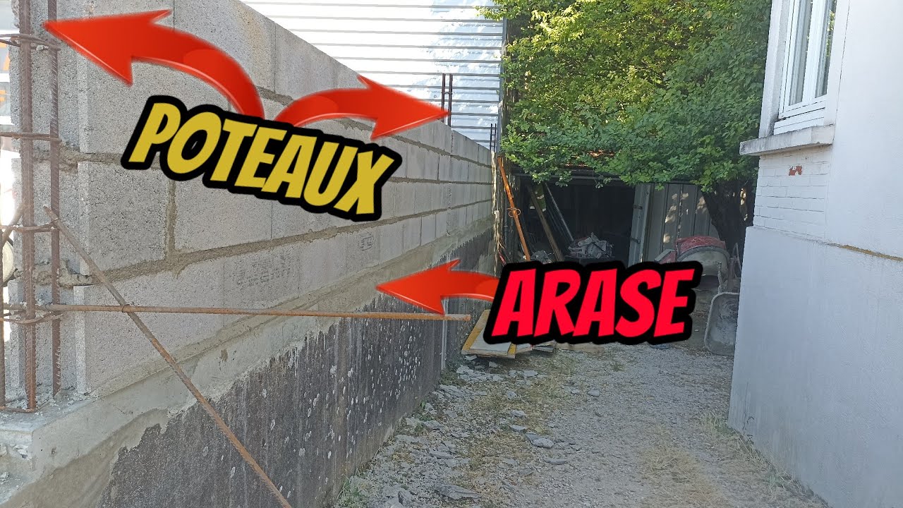 Construire un mur sur un mur existant