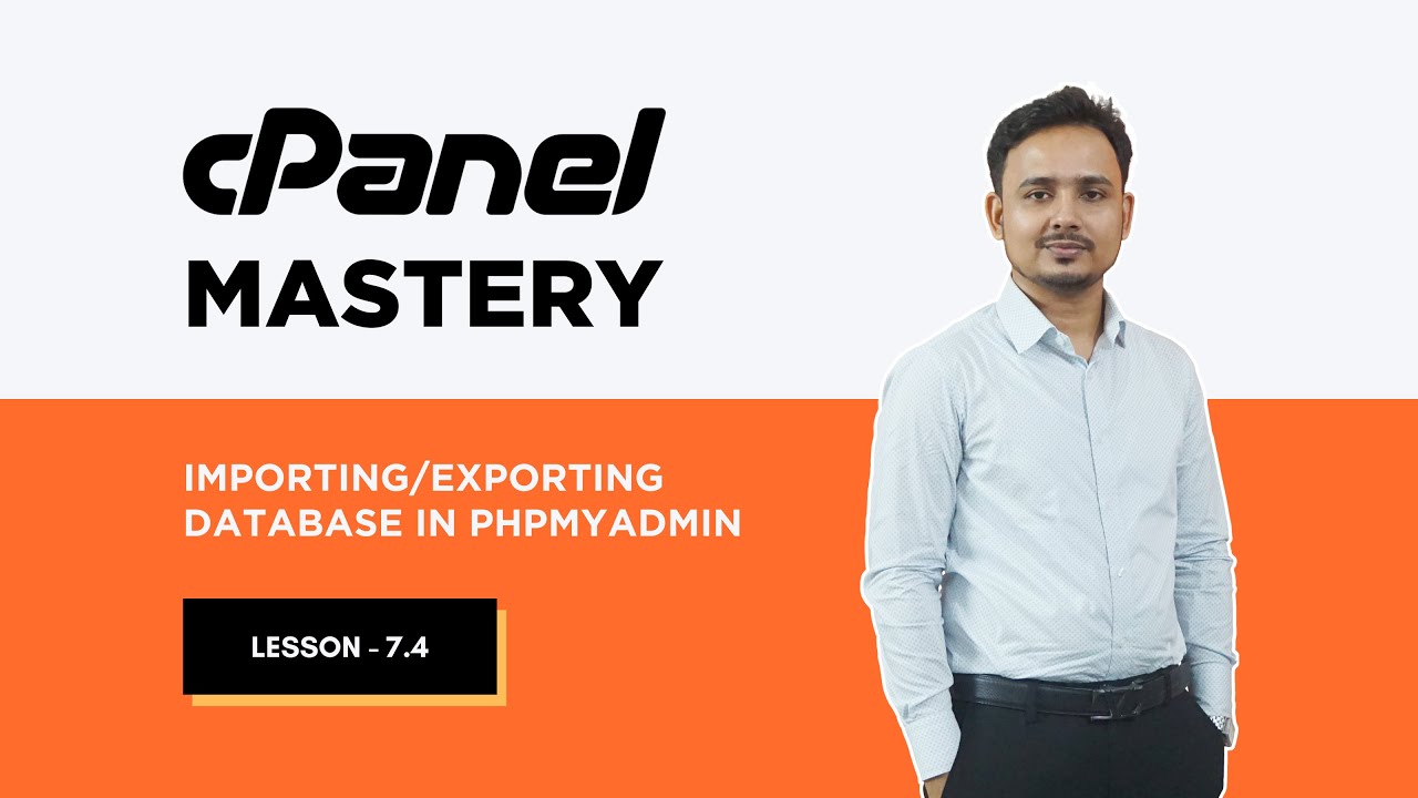 cPanel Tutorial Bangla: Importing & Exporting Database in phpMyAdmin
