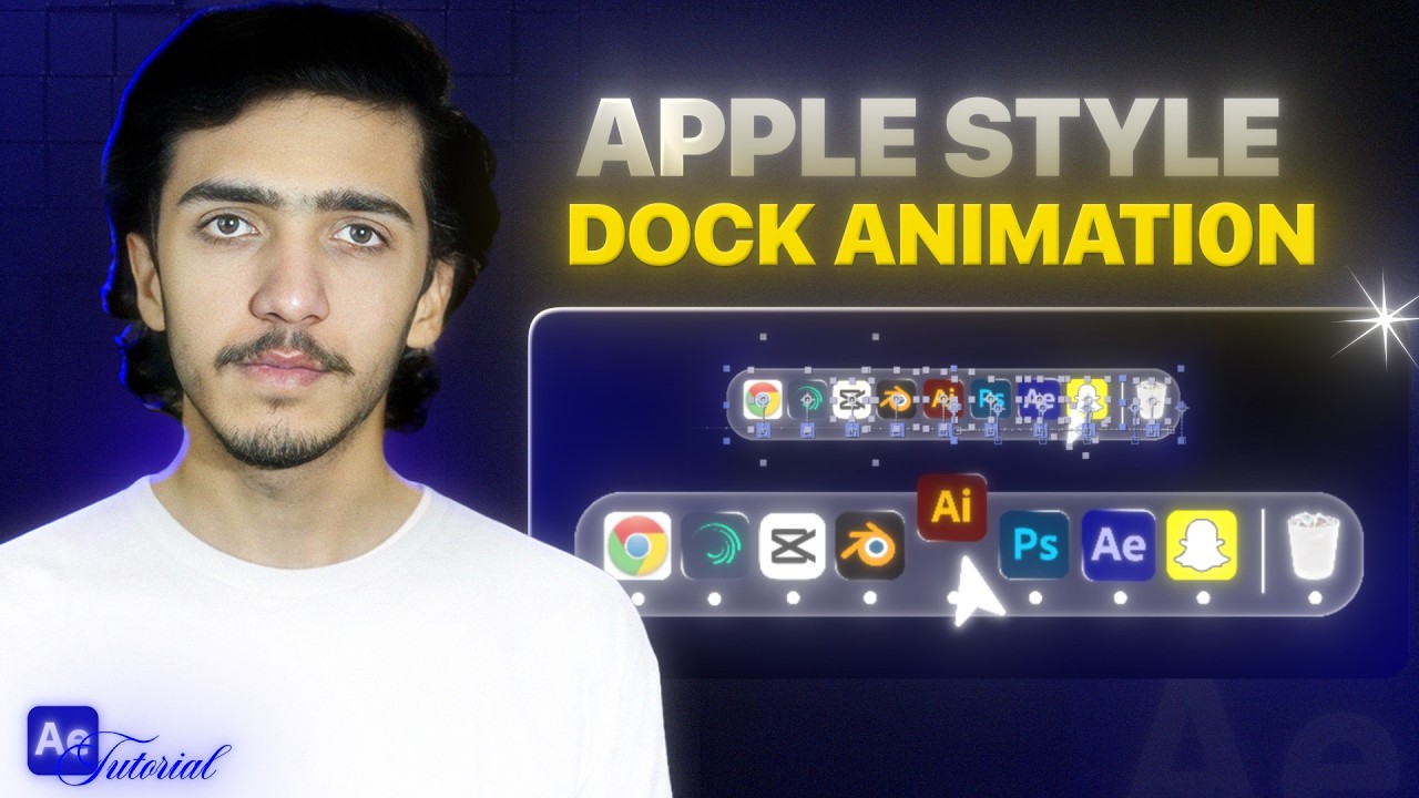 Apple Style Dock Animation in After Effects (Step-by-Step Tutorial)