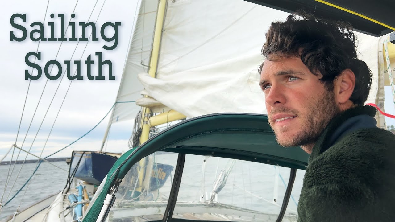 Young Couple Sailing South for the Winter