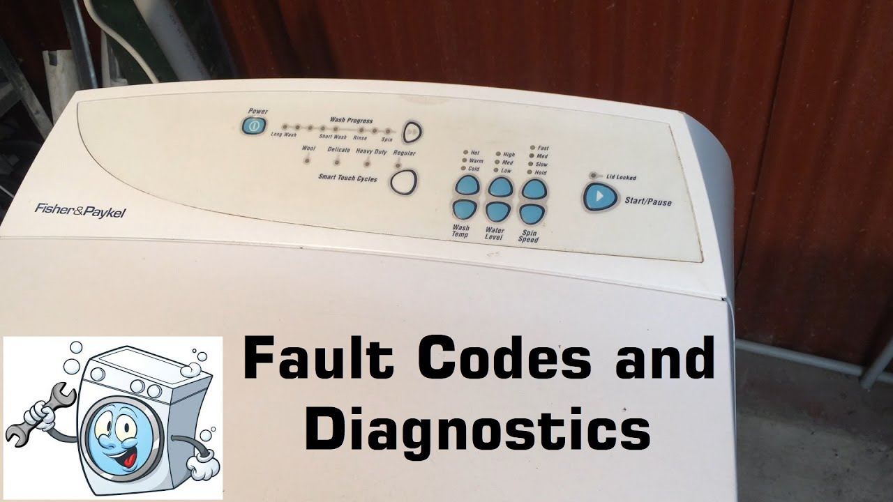 Reading Fault Codes and Diagnostics on Fisher Paykel Smart Drives.