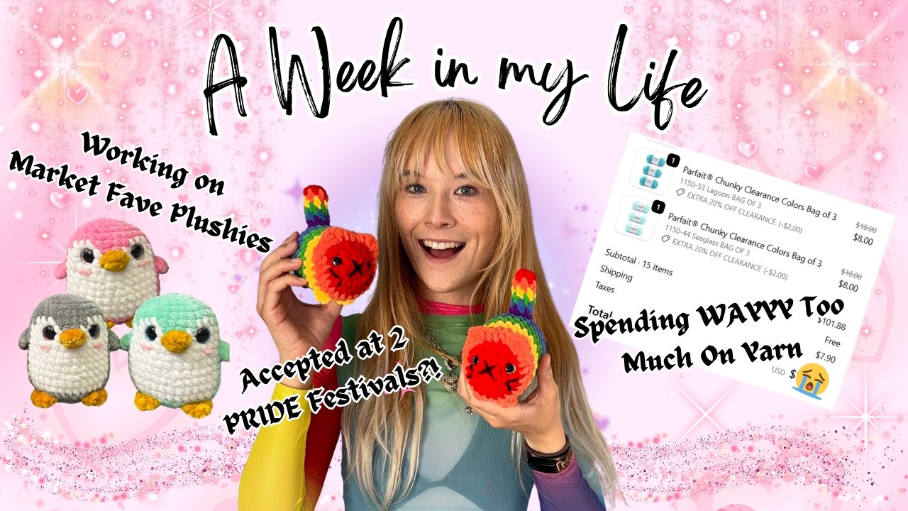 Realistic Week in My Life as a Crochet Plushie Artist & Wannabe Content Creator 🧶🎥 | Weekly Vlog 12