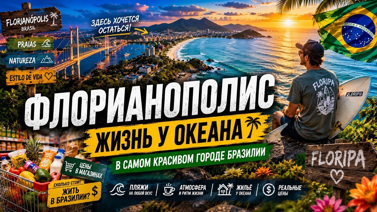 Окрестности Флорианополиса! Цены на продукты, пляж!