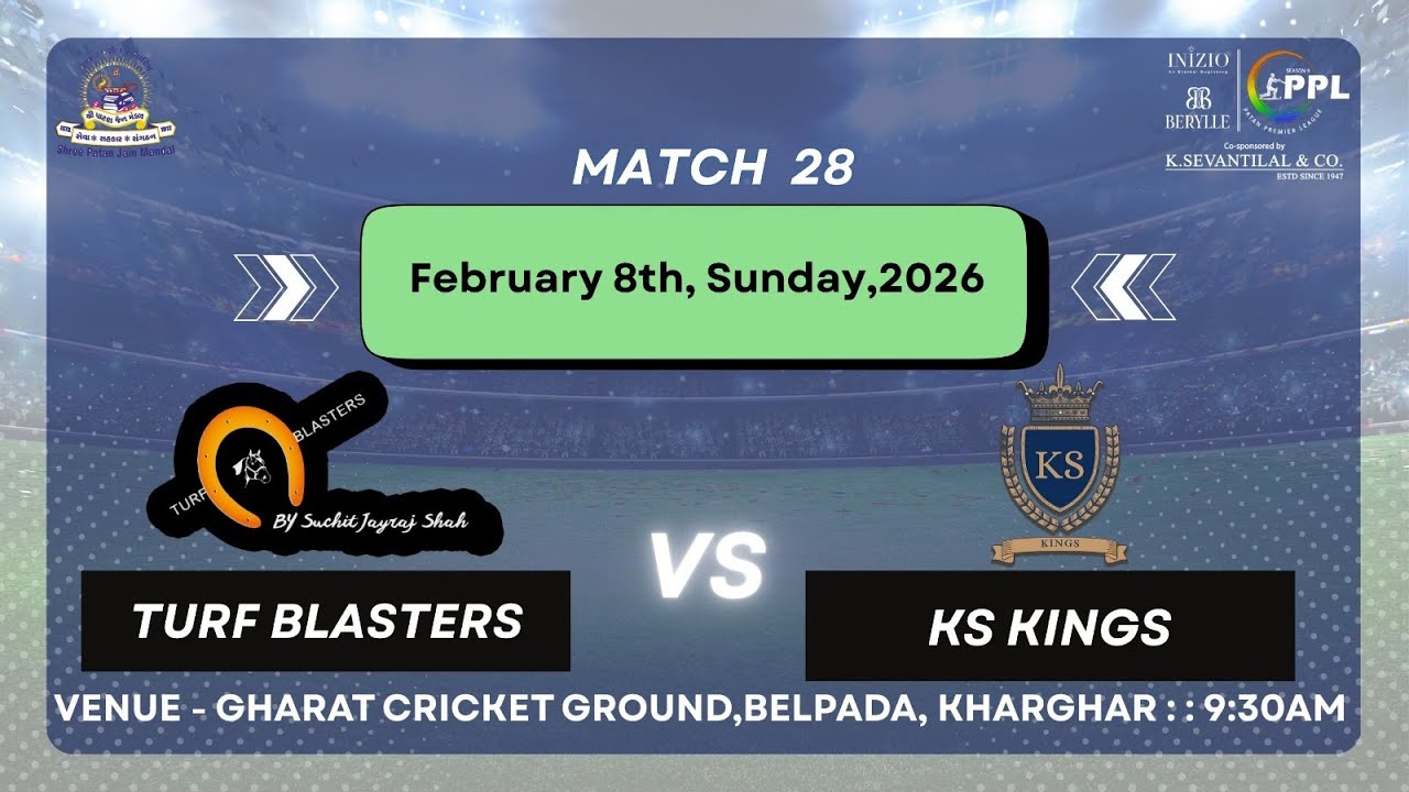 TURF BLASTERS vs KS KINGS | PATAN PREMIER LEAGUE 2026 | MATCH 27 | DAY 12