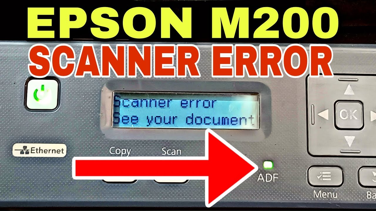 Epson M200 Printer error see your documentation '' Solution.