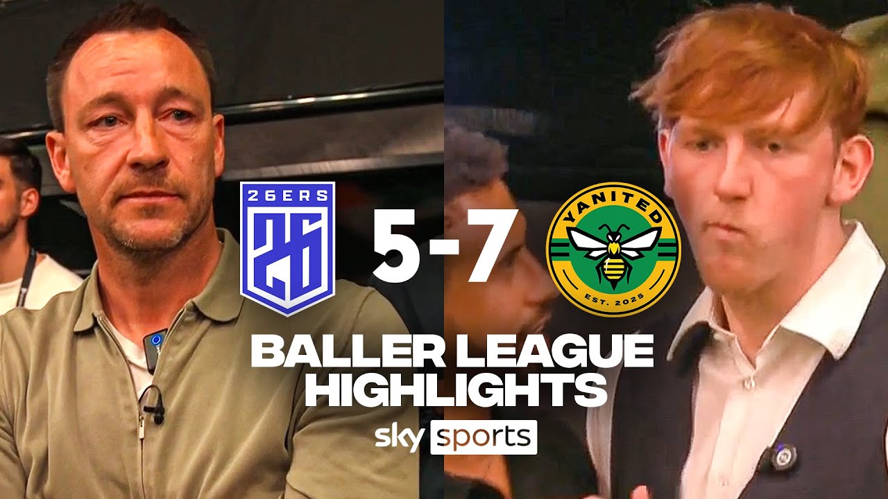 Angry Ginge masterclass leaves John Terry seething! | 26ers 5-7 Yanited | Baller League highlights