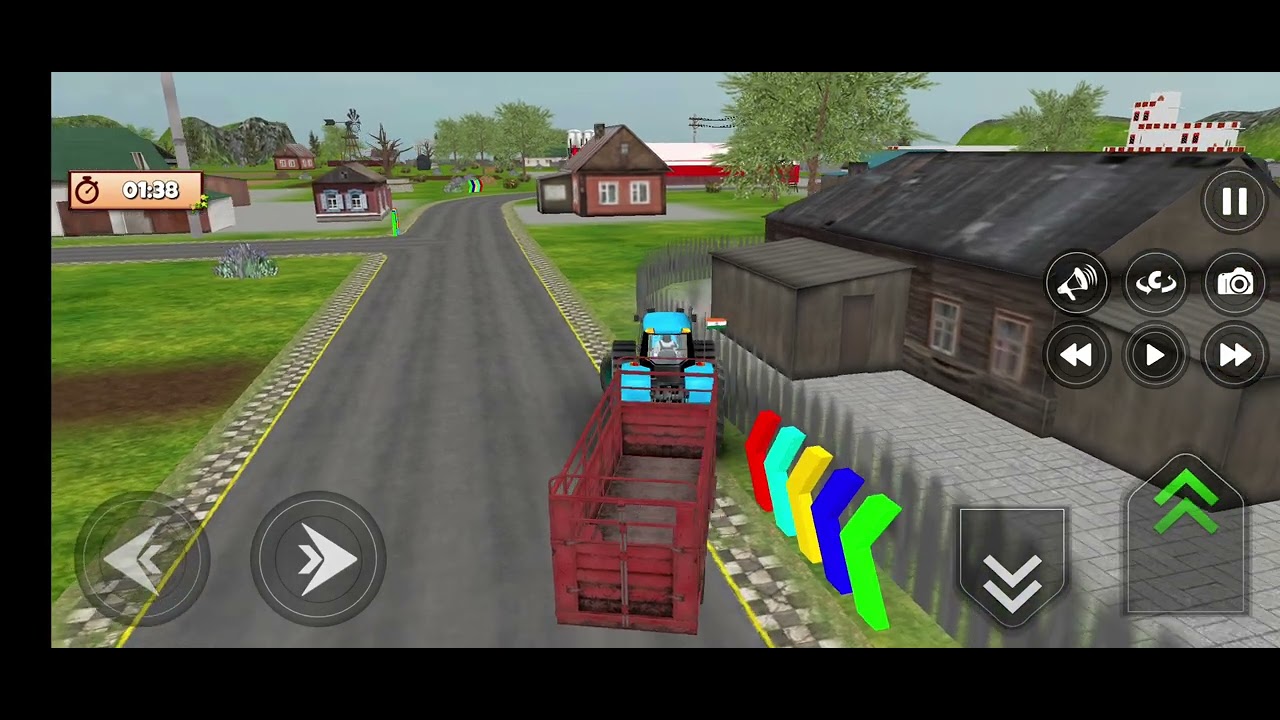 The truck farming games and two cows 