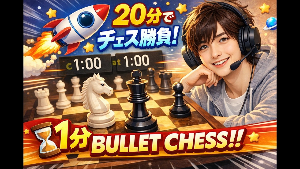 Chess.comの20分プレイ動画