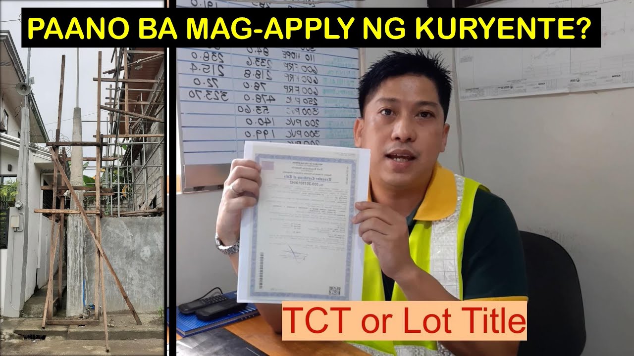 Electricity Application Part 1 (PAANO BA MAG-APPLY NG KURYENTE?)