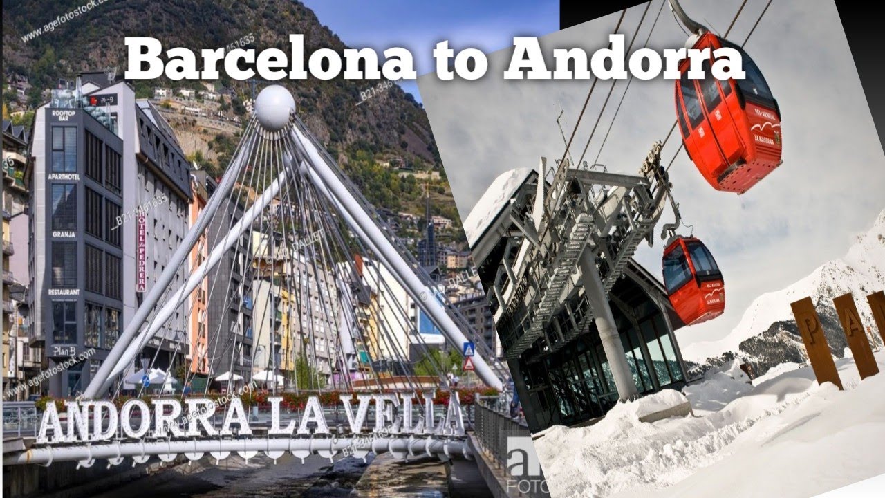 Barcelona🇪🇸 to Andorra🇦🇩|Day Road trip to Andorra||Snowfall❄️ in Andorra||Cable Car/Lift🚡 ride