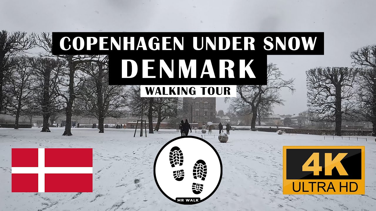 Copenhagen Walking Tour under Snow - Denmark