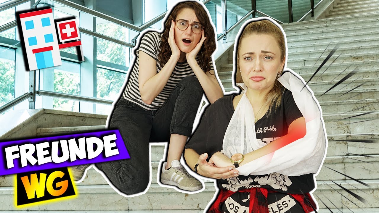 LIZ VON DER TREPPE GESTÜRZT! Ellenbogen gebrochen? Freunde WG #71