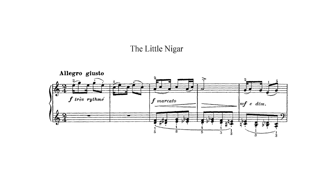 Debussy: The Little Nigar, L. 114, CD 122 (with Score)