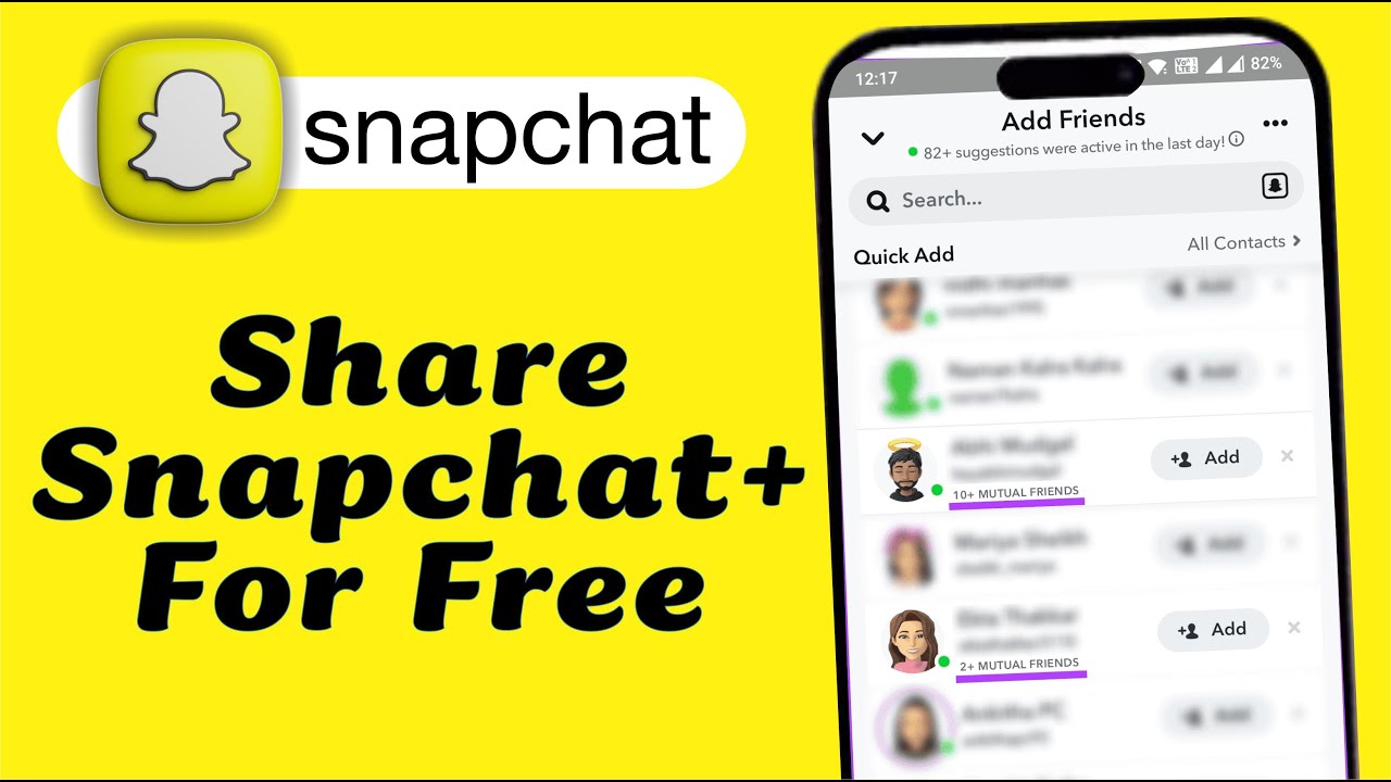 How to Share Snapchat+ Membership with Friends for Free
