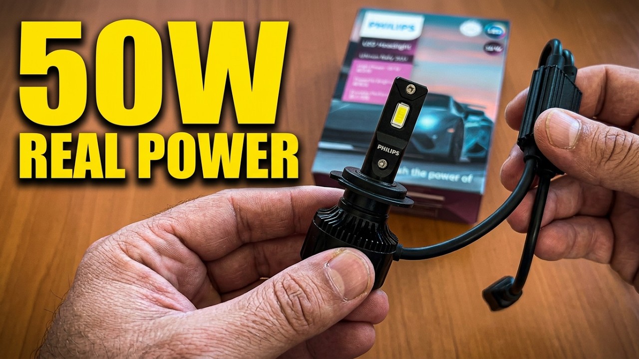 Philips Ultinon Rally 3551 LED H7 Max Power 50W 4500LM/Bec Unboxing