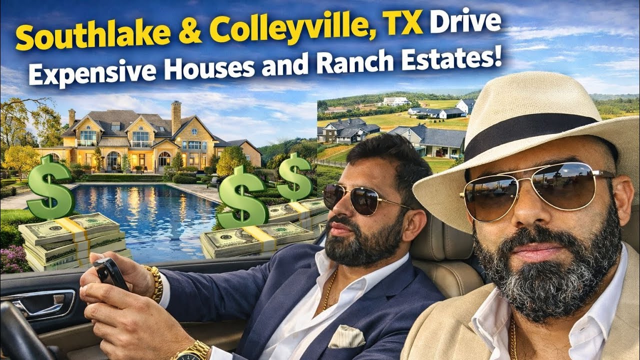 Southlake & Colleyville, Texas 🇺🇸 | Drive Around Million Dollar Homes & Ranch Estates
