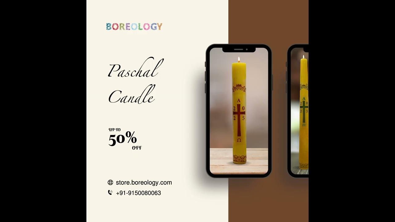🌟 50% OFF Paschal Candle &ndash; Shine His Light this Easter! 🌟