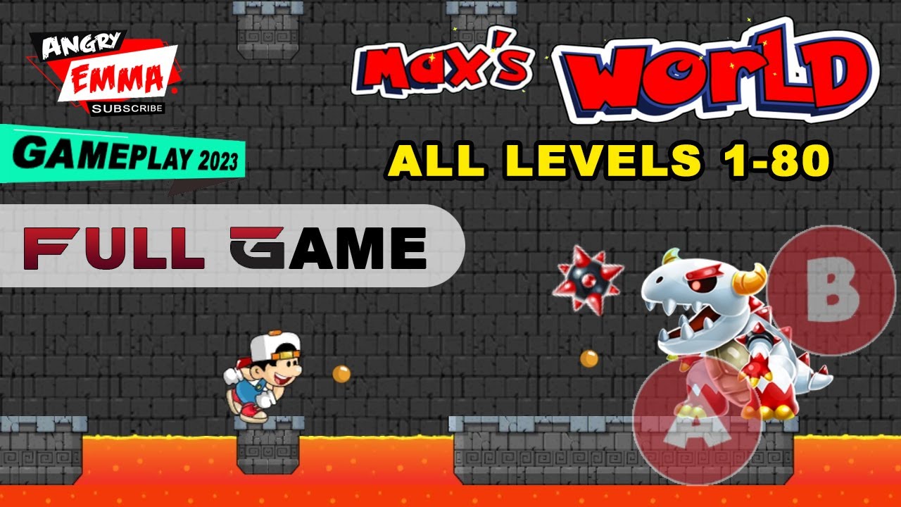 Super Max World Adventure FULL GAME - Levels 1-80