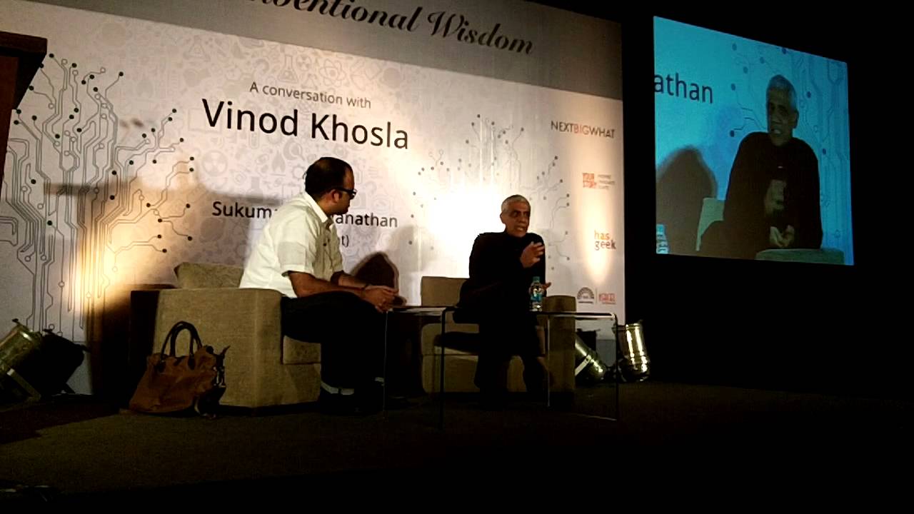 04 of 14   Sukumar Ranganathan, Editor, Mint, in conversation with Vinod Khosla