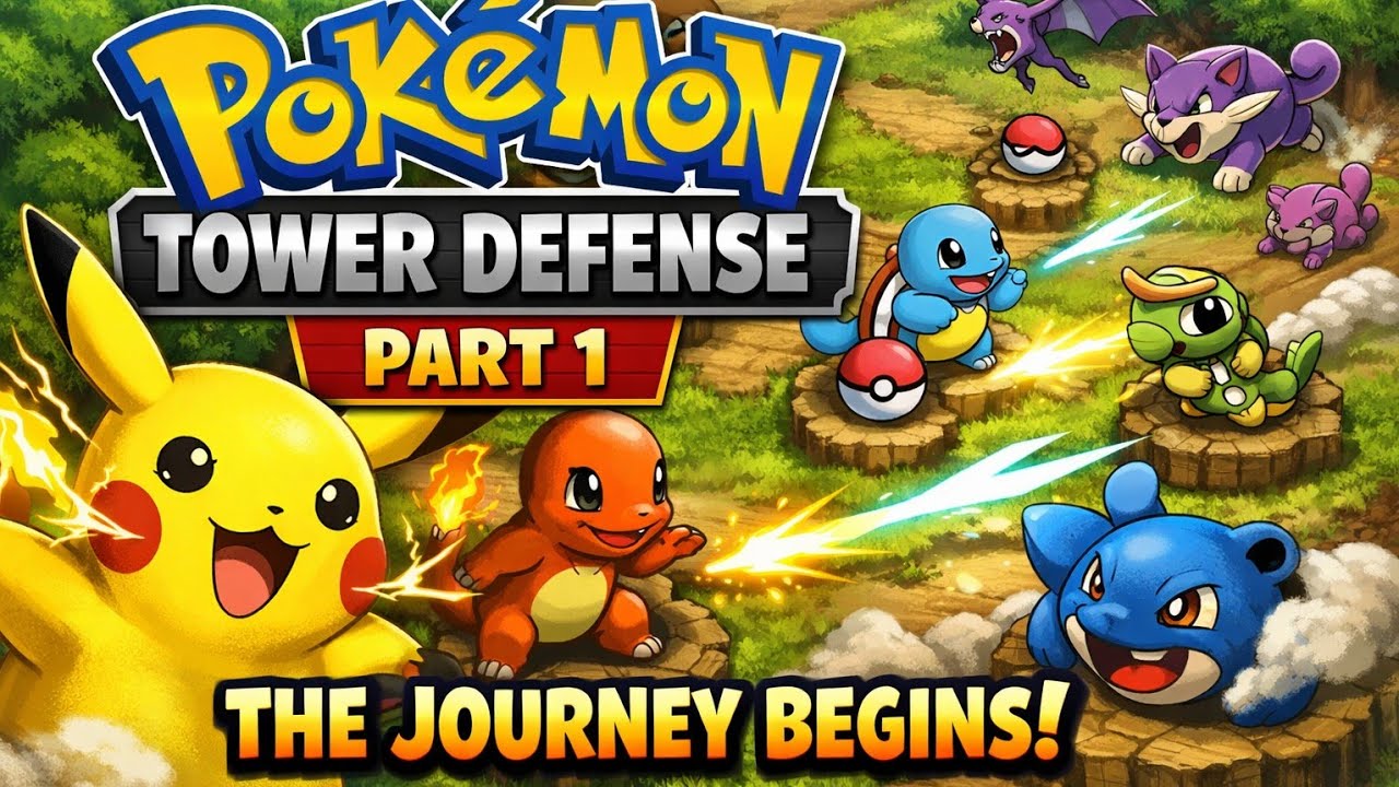 Pokemon Tower Defense-Part 1| The Journey Begins