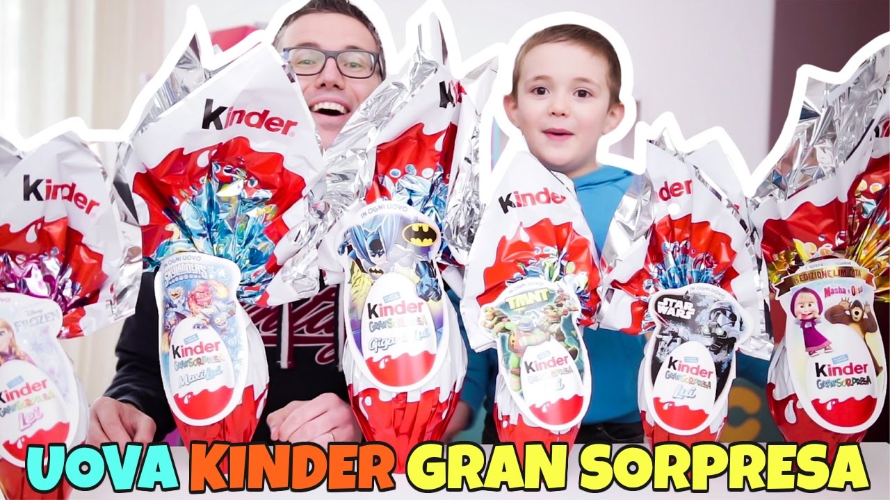 APERTURA 6 UOVA KINDER PASQUA: unboxing GRAN SORPRESA